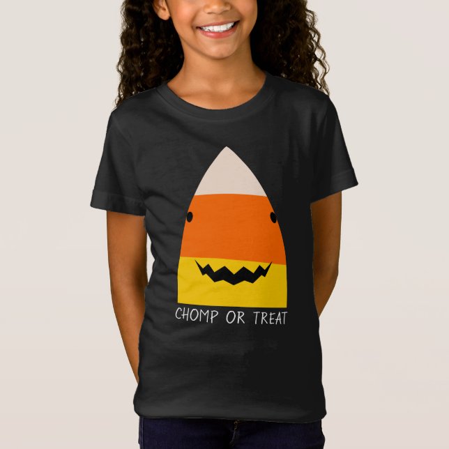 Cute Halloween Shark T-Shirt (Front)