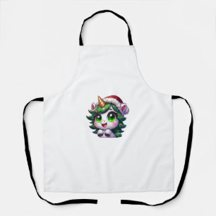 Cute Halloween Shirt Girls Women Witchy Unicorn Ha Apron