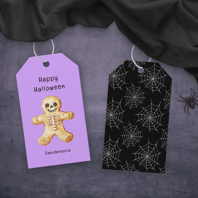 Cute Halloween Skeleton Cookie  Gift Tags (Creator Uploaded)