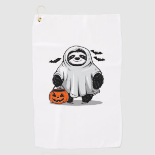 Cute Halloween Sloth T-Shirt Adorable and Spooky D Golf Towel