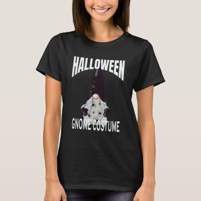 Cute Halloween Spider Gnome Costume T-Shirt (Front)