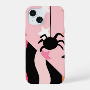 Cute Halloween Spider & Stars  iPhone 15 Case