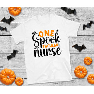 Cute Halloween spooktacular nurse spiderweb needle T-Shirt