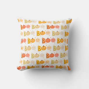 Cute Halloween Spooky Boo Creepy Pumpkin Cushion