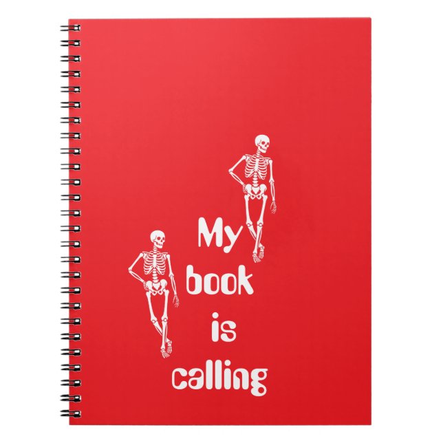 Cute Halloween Spooky Design Notebook (Front)