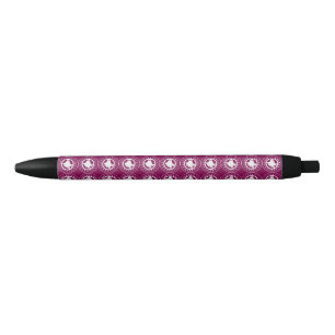 Cute Halloween Spooky Ghost Orange & White Black Ink Pen