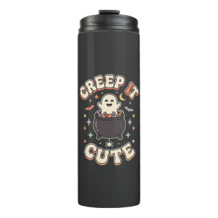 Cute Halloween Spooky Vibes Thermal Tumbler