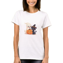 "Cute Halloween Squad | Kawaii Ghost & Pumpkin