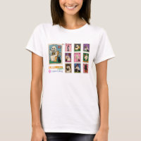 Cute Halloween Stamps Character T-Shirt
