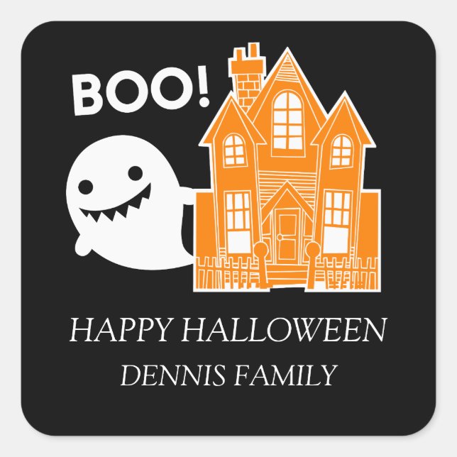 Cute Halloween Sticker (Front)