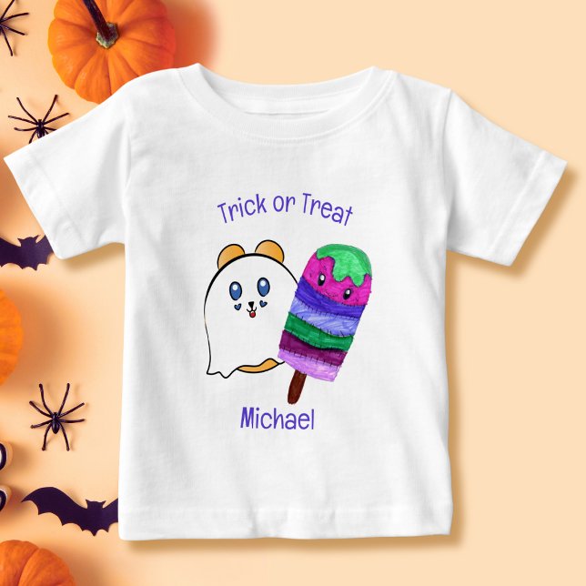 Cute Halloween Sweet Popsicle Cartoon for Kids  Baby T-Shirt (Creator Uploaded)