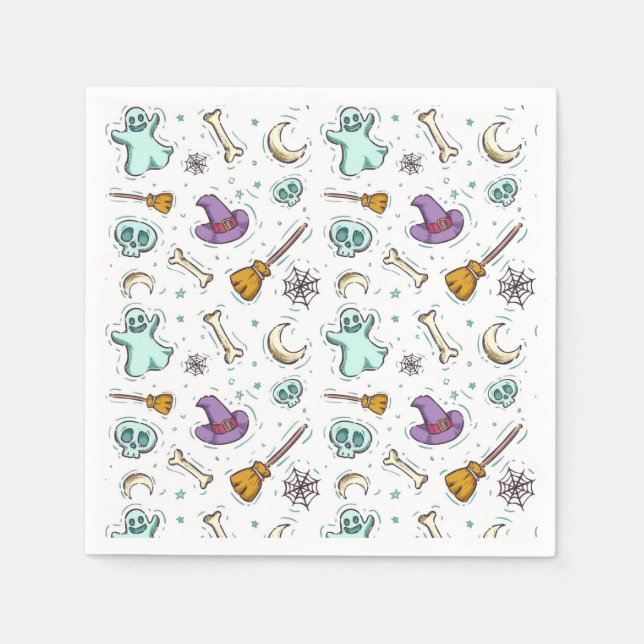 Cute Halloween Theme Napkin (Front)
