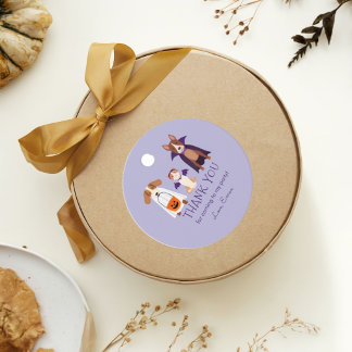 Cute Halloween-themed birthday party favour tags f