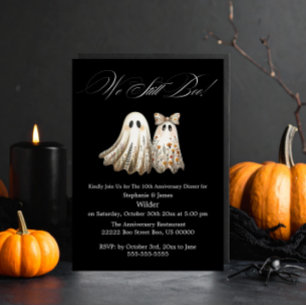 Cute Halloween Themed Wedding Anniversary Dinner  Magnet