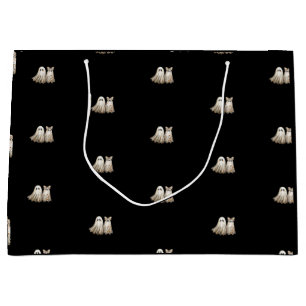 Cute Halloween-Themed Wedding Anniversary Large Gift Bag