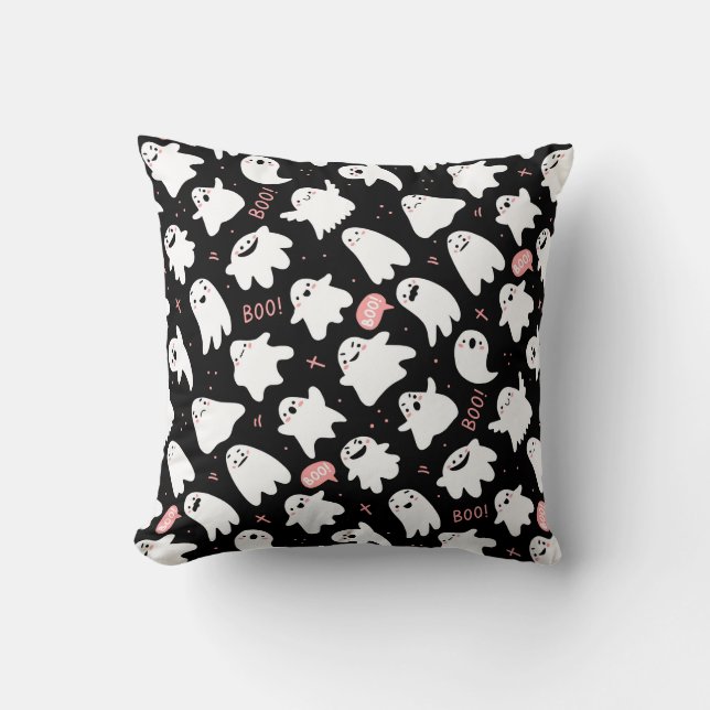 Cute Halloween Throw Pillow (Front)