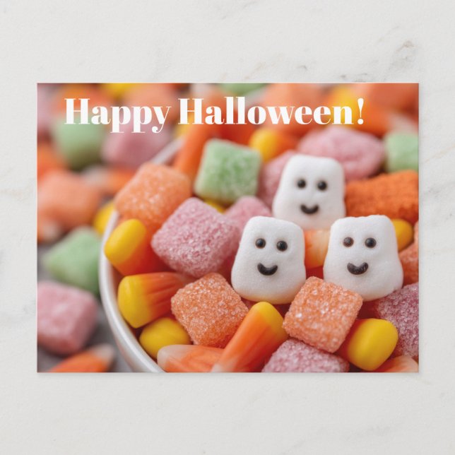 Cute Halloween Treats greeting card  (Front)