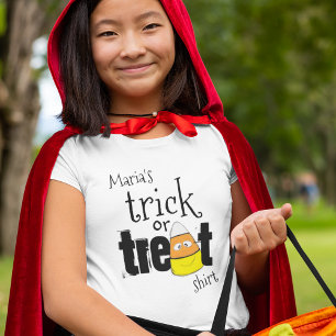 Cute Halloween Trick or Treat Girls T-Shirt