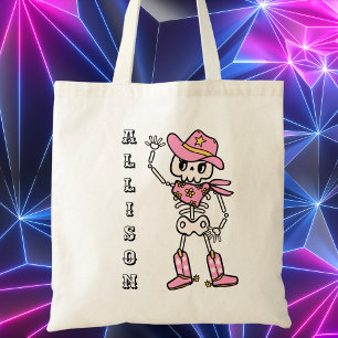 Cute Halloween Trick or Treat Girly Kids Tote Bag