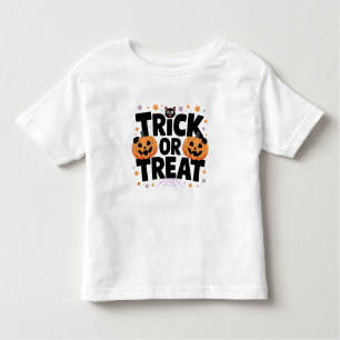 Cute Halloween Trick or Treat T-Shirt with Pumpkin