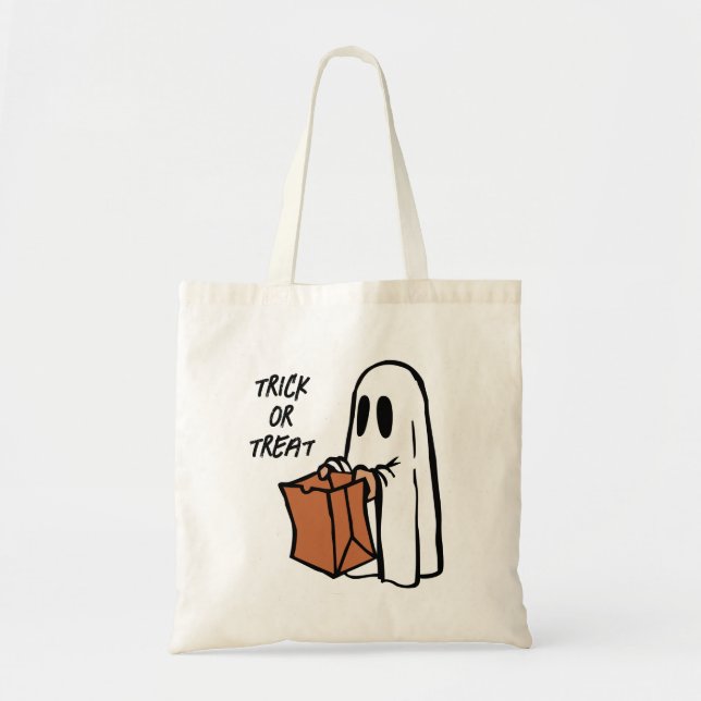 Cute Halloween Trick or Treating Ghost Bag (Front)