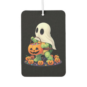 Cute Halloween Turtle Ghost with Candy (2) Car Air Freshener