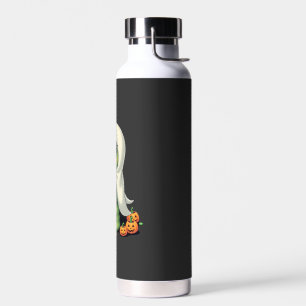 Cute Halloween Turtle Ghost with Candy (4) Water Bottle
