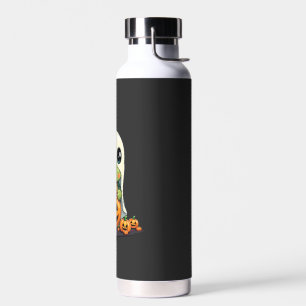 Cute Halloween Turtle Ghost with Candy (5) Water Bottle