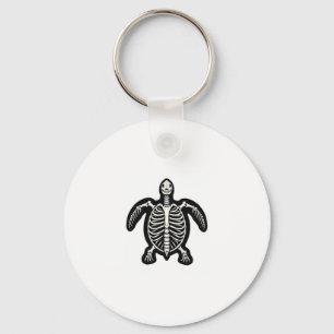 Cute Halloween Turtle Skeleton Tortoise Fossils Ar Key Ring