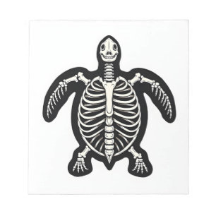 Cute Halloween Turtle Skeleton Tortoise Fossils Ar Notepad