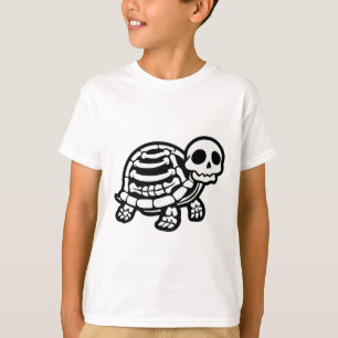 Cute Halloween Turtle Skeleton Tortoise Fossils Ar T-Shirt