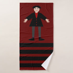 Cute Halloween Vampire Bath Towel