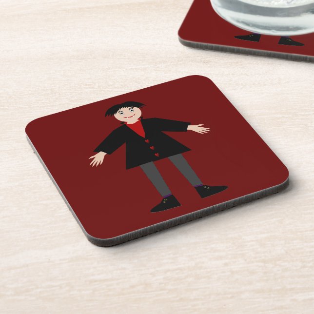 Cute Halloween Vampire Coaster (Left Side)
