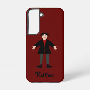 Cute Halloween Vampire Custom Name Samsung Galaxy Case
