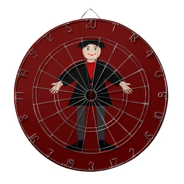 Cute Halloween Vampire Dartboard (Front)
