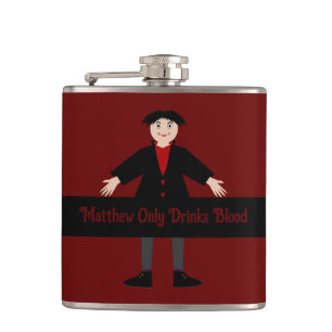 Cute Halloween Vampire Funny Custom Hip Flask