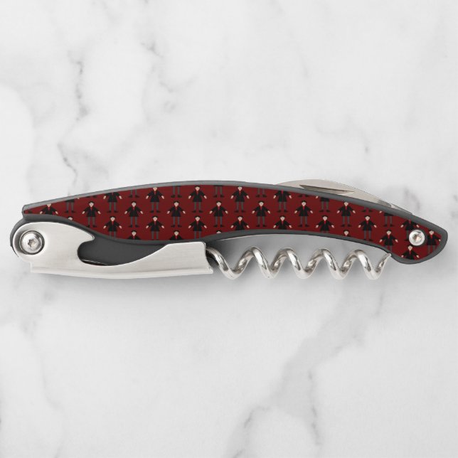Cute Halloween Vampire Patterned Corkscrew (Front)