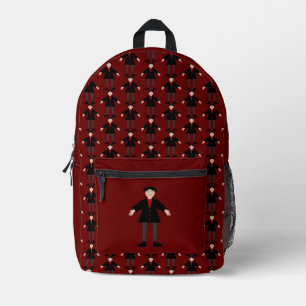Cute Halloween Vampire Printed Backpack