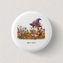 Cute Halloween Witch Cat Herbology Custom Jumbo To