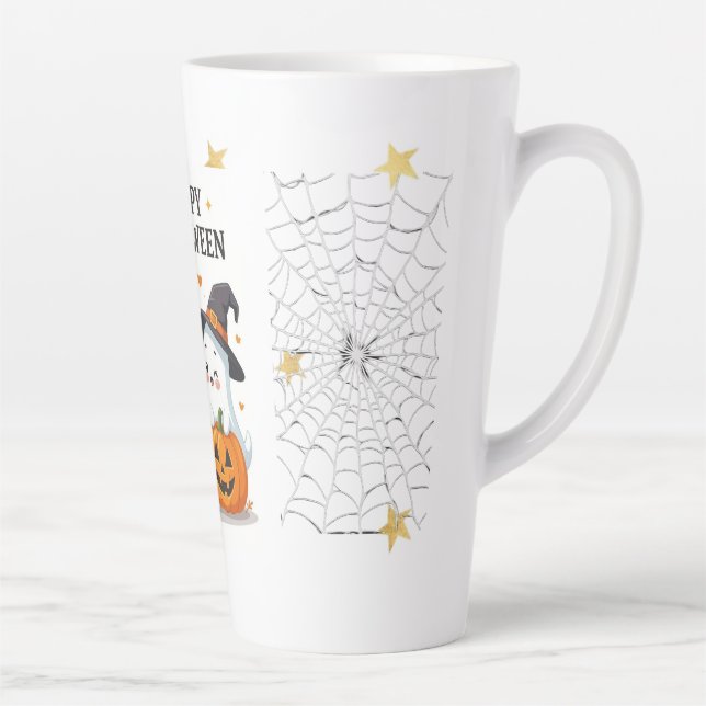 Cute Halloween Witch & Ghost Mug Desig (Right)