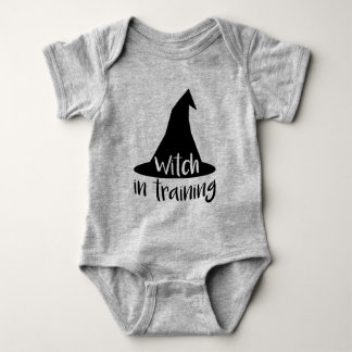 Cute Halloween Witch in Training Baby Bodysuit