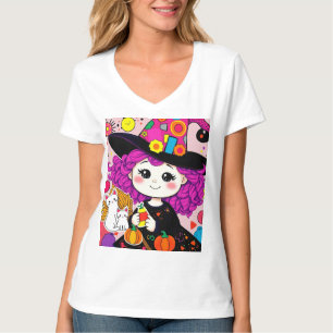 Cute Halloween Witch Matching Spooky Style! T-Shirt