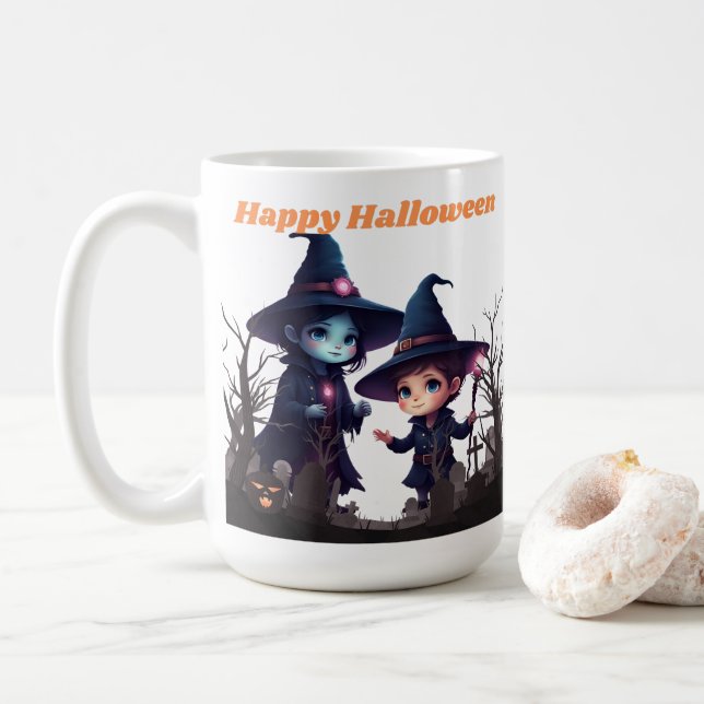 Cute Halloween Witch Mug (With Donut)