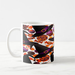 Cute Halloween Witches Candy Pumpkins Coffee Mug