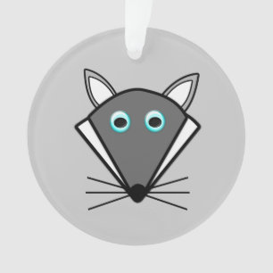Cute Halloween Wolf Acrylic Ornament