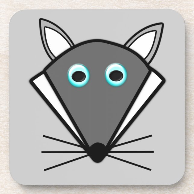 Cute Halloween Wolf Coaster (Front)