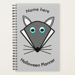 Cute Halloween Wolf Custom Planner
