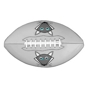 Cute Halloween Wolf Football
