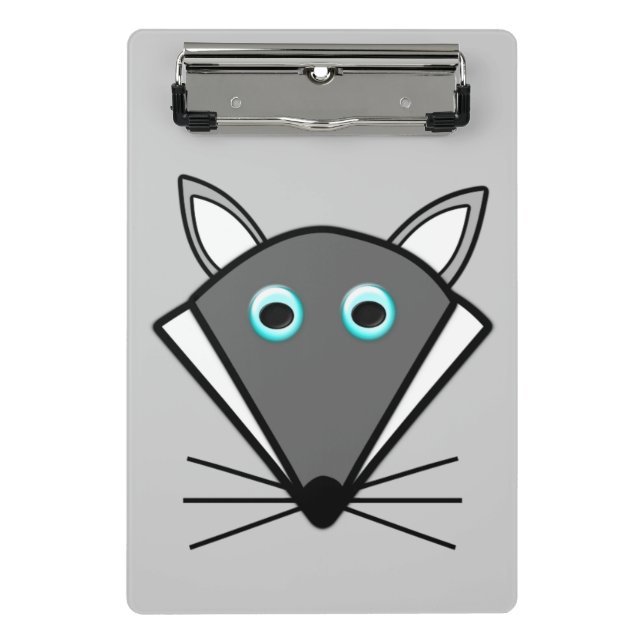 Cute Halloween Wolf Mini Clipboard (Front)