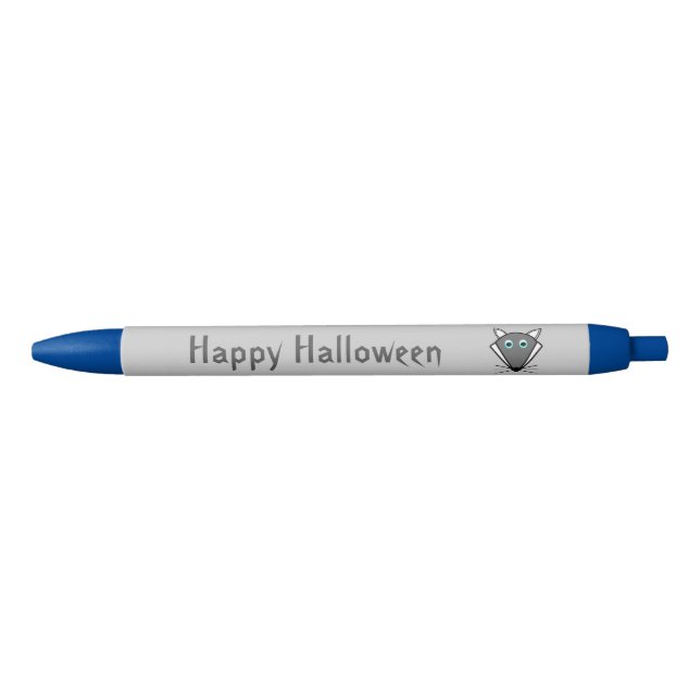 Cute Halloween Wolf Personalised Pen (Front)
